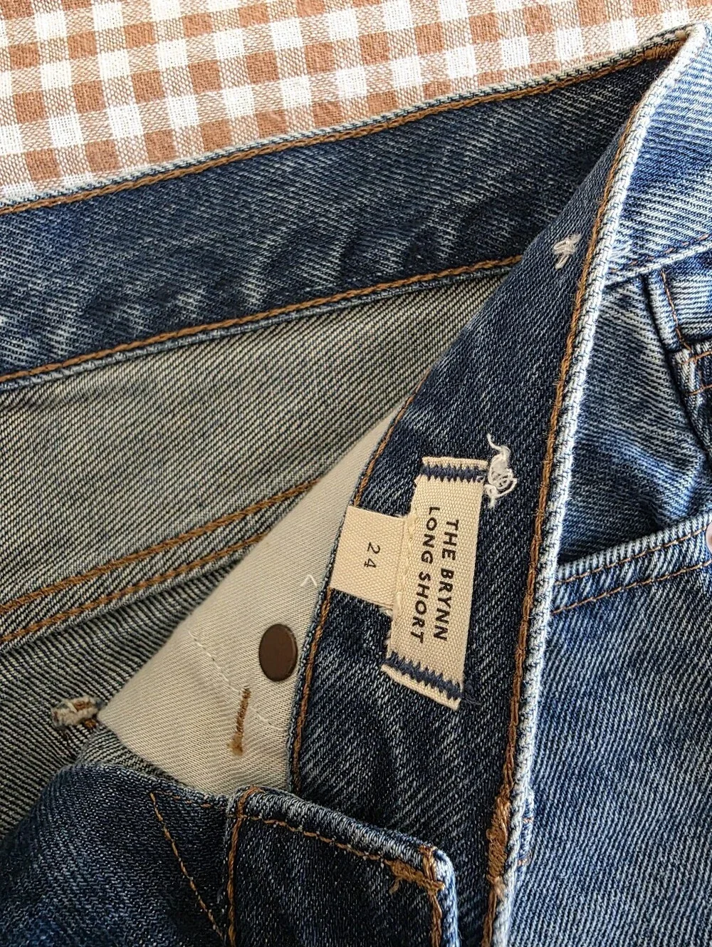 Madewell The Brynn Long Relaxed Denim Short 24